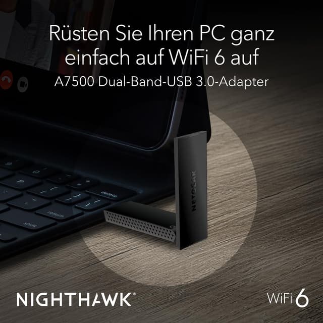 Thumbnail 1 de NETGEAR A7500 AX1800 WLAN-Stick USB 3.0