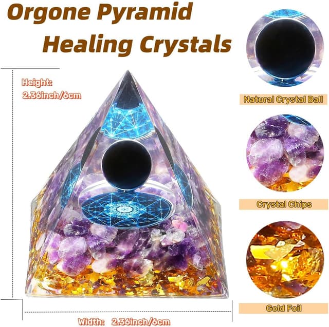 Detalle 2 de Healing crystal tower with amethyst 2.36 in