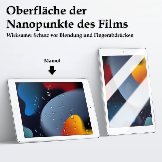Detalle 2 de 2er Set matte Papier-Folie für iPad Air 3 (2019) 10,5 Zoll & iPad Pro 10,5 (2017) – Screen Protector zum Zeichnen