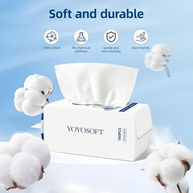 Thumbnail 2 de Carehabi Toallitas Desechables Faciales 200