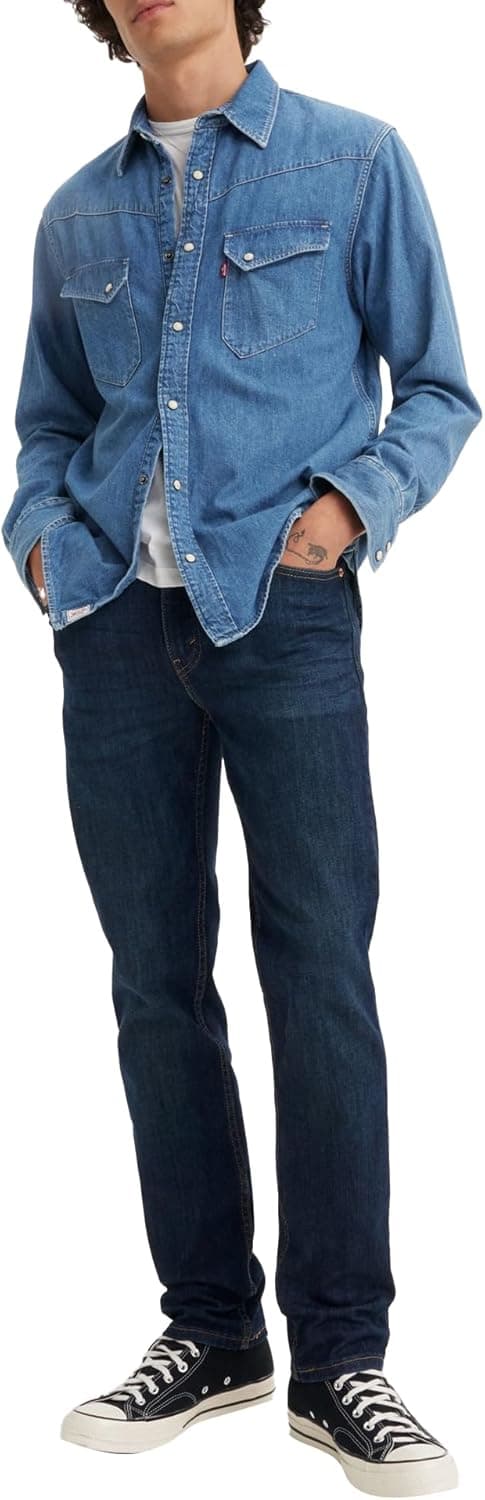 Detalle de Levi’s Herren 511 Slim Jeans – schmale Passform für einen klaren Look