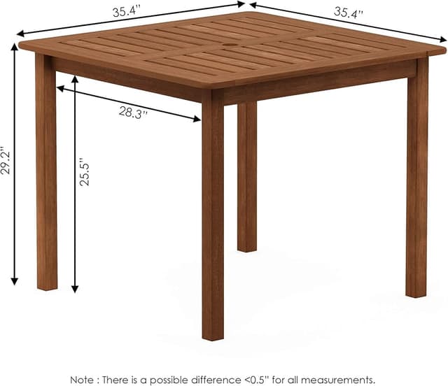 Thumbnail 2 de Furinno Tioman Mesa cuadrada 1 unidad
