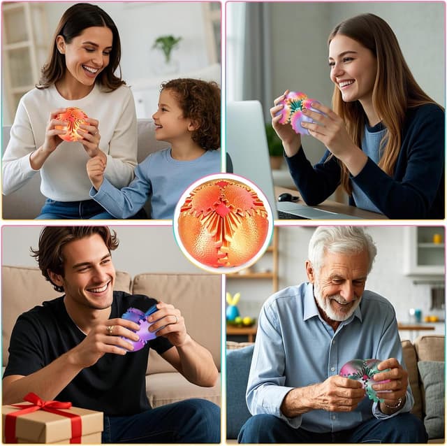 Thumbnail 6 de Gear Ball Fidget Steampunk Kugel 6 cm