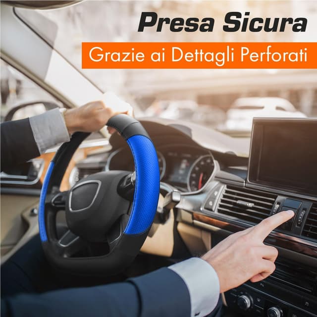 Thumbnail 4 de Upgrade4cars Coprivolante Tipo D Nero Blu 37-38 cm