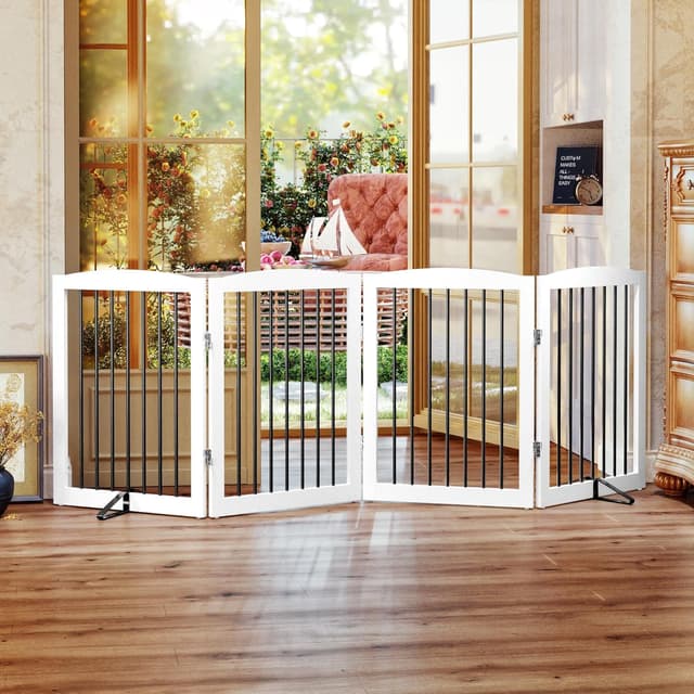 Thumbnail 6 de HOLTICO Hundegitter 4 Paneelen faltbar