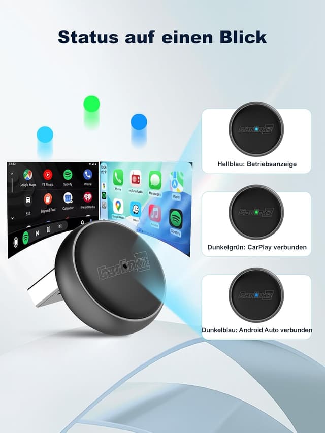 Detalle de Carlinkit Mini Ultra Wireless CarPlay Adapter