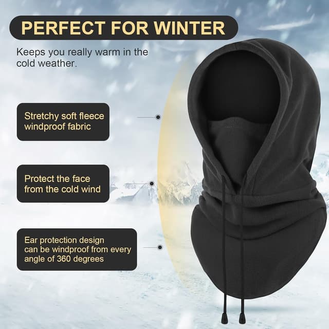 Detalle de FEIKELUN balaclava snood mask, 5-in-1
