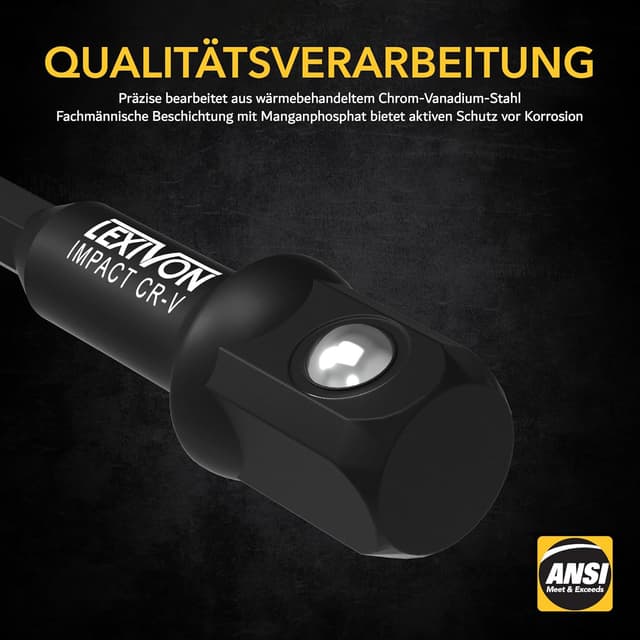 Detalle 2 de LEXIVON Stecknuss Adapterbit-Set 7,5 cm