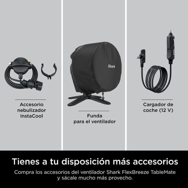 Thumbnail 10 de Shark FlexBreeze TableMate Ventilador inalámbrico, 24h autonomía, FA150EU