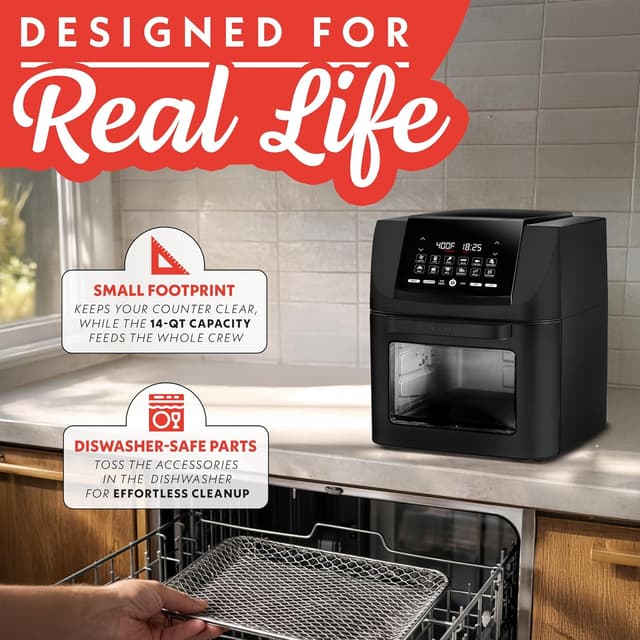 Thumbnail 6 de Gourmia Air Fryer Oven 14 Qt