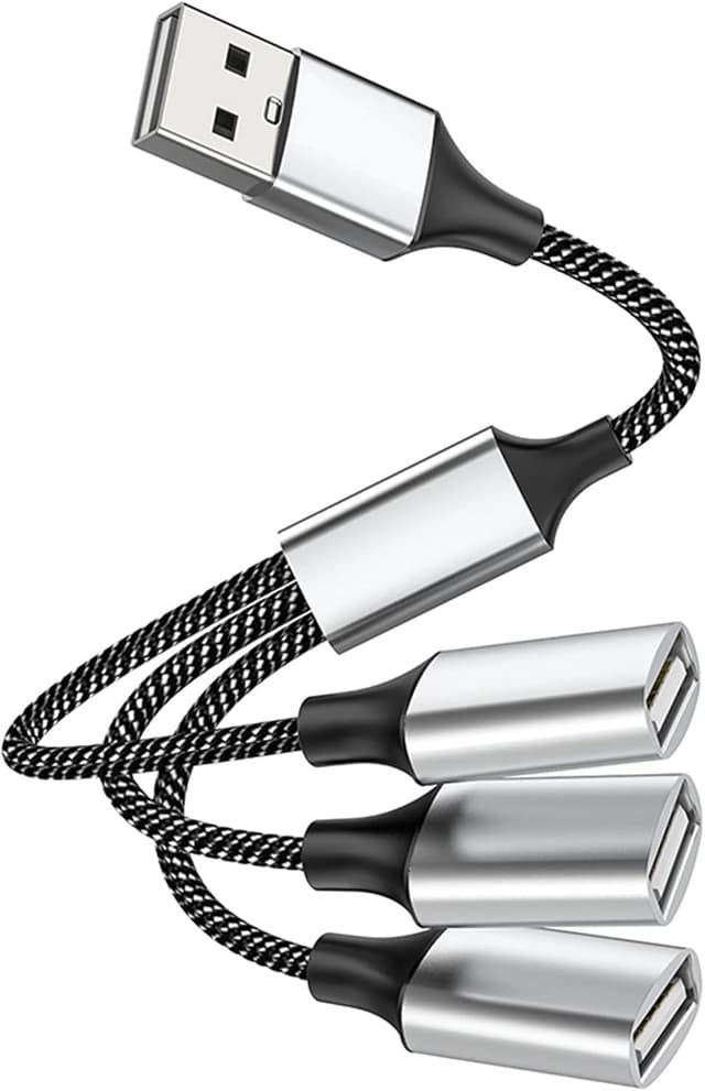 Detalle de MEIRIYFA USB-Splitter 3 in 1 OTG 480 Mbps