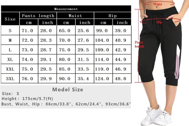 Detalle 2 de Marvmys Pantalon jogger femme en coton et spandex, taille haute avec poches