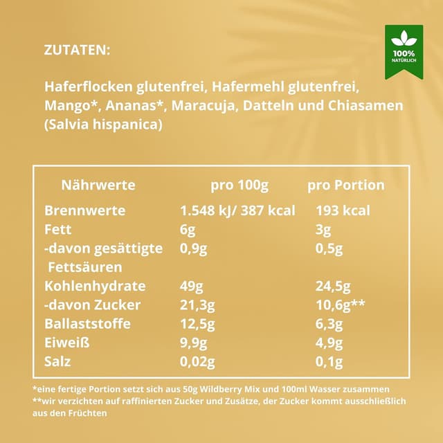 Thumbnail 1 de BREKKY Maracuja Mix Smoothie Bowl vegan