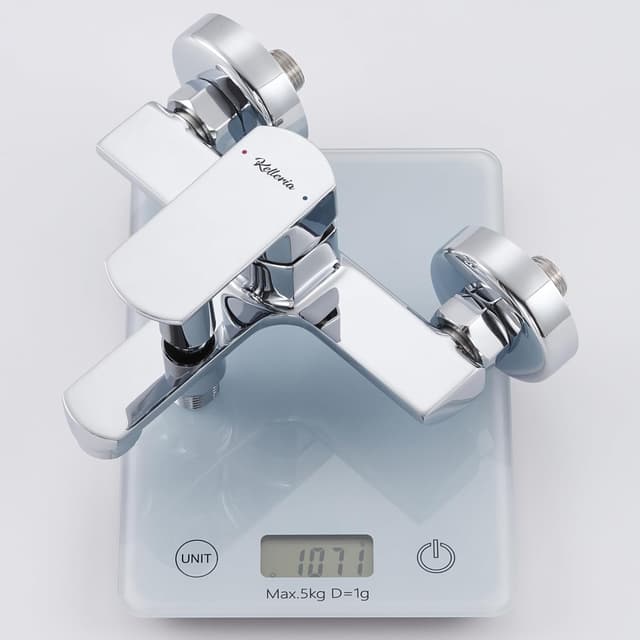 Thumbnail 6 de Kelleria miscelatore monocomando per vasca da bagno da parete in ottone cromato