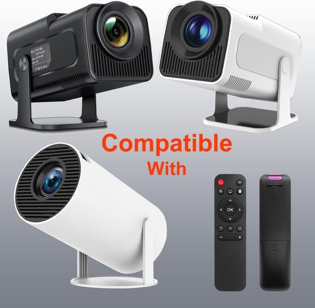 Detalle de Molgoc Replacement Remote for Mini Projector (Compatible with HY300Pro, HIPPUS HY300Pro, Magcubic HY300Pro, Aubor HY300Pro, Xgody HY300Pro, Maypug P1)