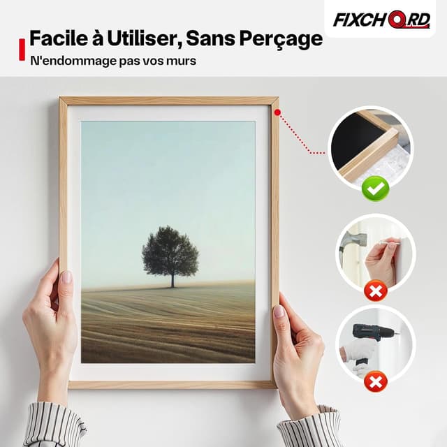 Thumbnail 6 de Ruban adhésif double face FIXCHORD extra fort, acrylique imperméable et transparent (amovible) pour murs, moquettes et tapis