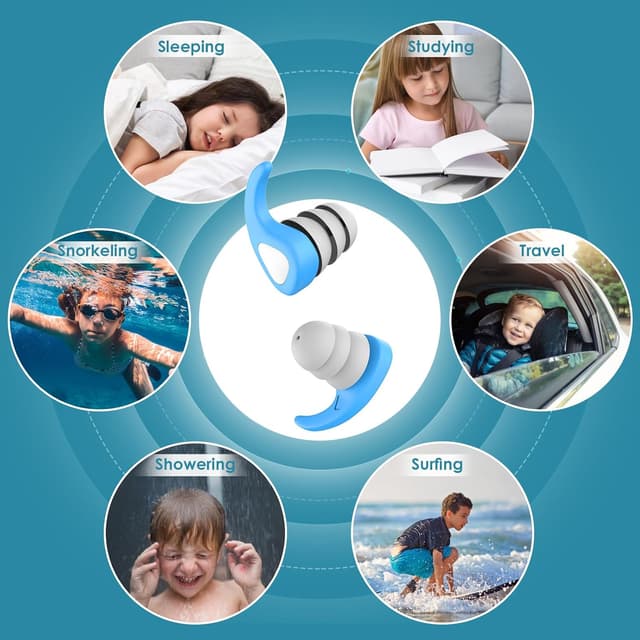 Thumbnail 5 de Tapones oídos natación niños silicona 3 pares