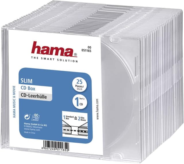 Imagen de Hama CD-Leerhülle Slim 25er-Pack Transparent en OfertitasTOP