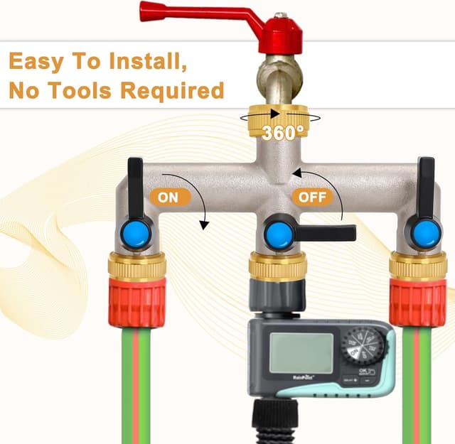 Detalle 2 de OPERMAXER 3-Wege Wasserverteiler 3/4 Zoll