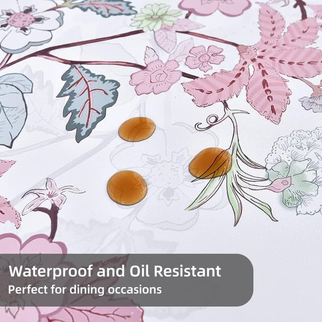 Detalle 2 de Plenmor wipe-clean PVC tablecloth (waterproof) for outdoor picnics and parties, 137 x 185 cm