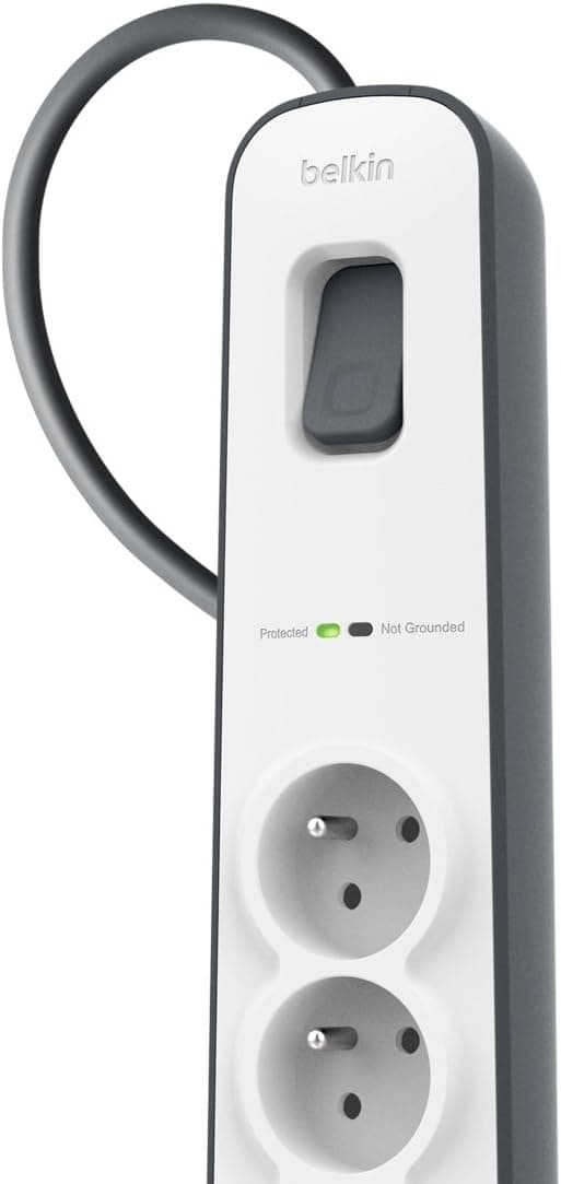Detalle de Belkin parafoudre 4 prises 525 joules – multiprise avec cordon 2 m