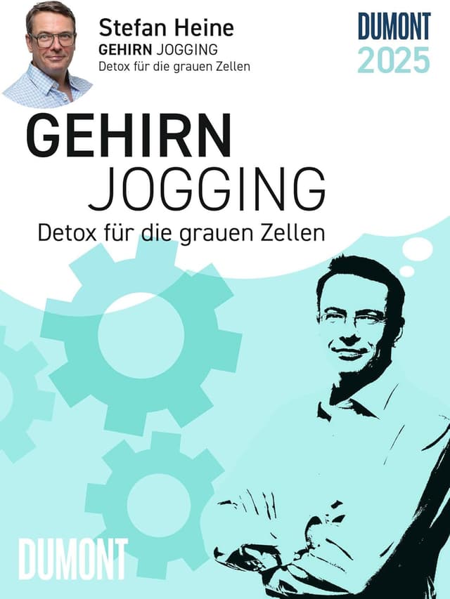 Detalle de DUMONT Stefan Heine Gehirnjogging 2025 Kalender 11,8x15,9