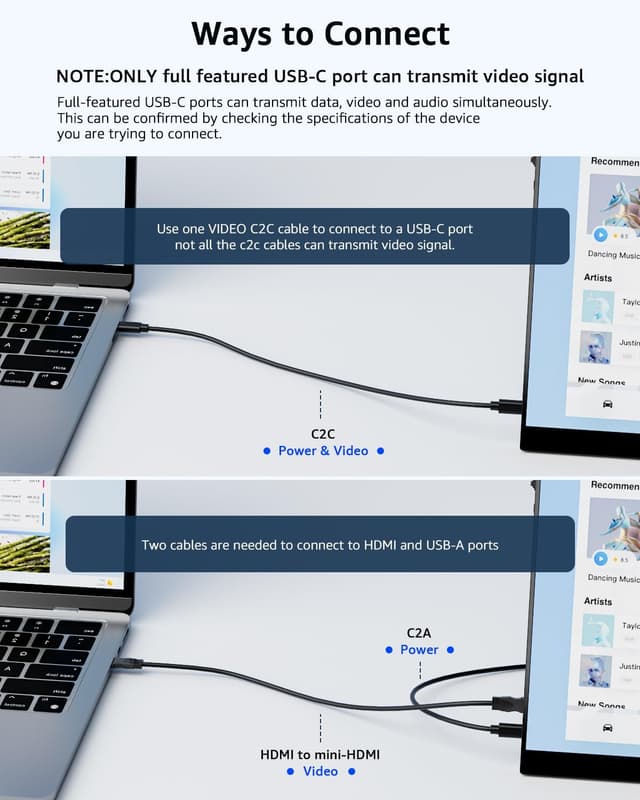 Detalle de Yodoit Yodoit portable monitor 15.6in FHD