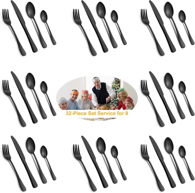 Thumbnail 6 de BEWOS flatware set 32 pieces for 8