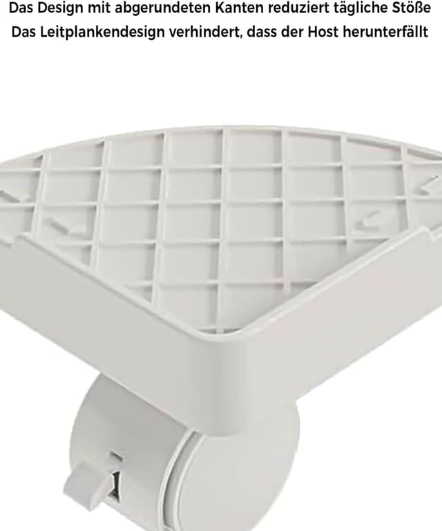 Thumbnail 6 de BOTEWO Support tour PC sous bureau avec roulettes (blanc) – support CPU mobile réglable