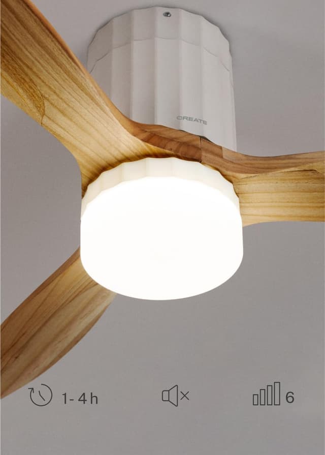 Detalle 2 de CREATE WINDCALM LINE Ventilador de techo 132 cm