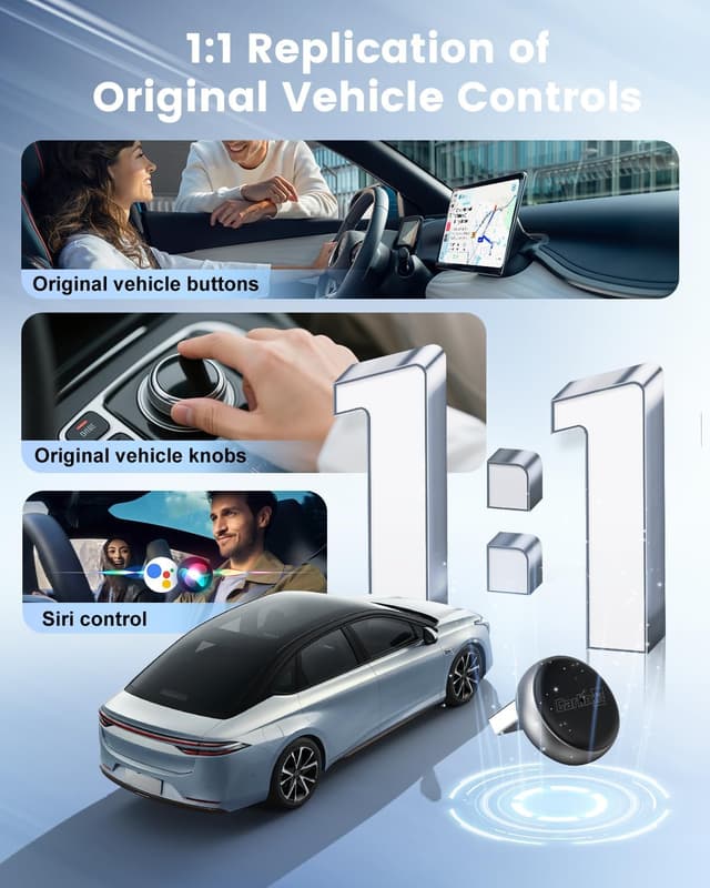 Detalle 2 de CarlinKit MINI Ultra3: adattatore wireless per CarPlay e Android Auto plug-and-play