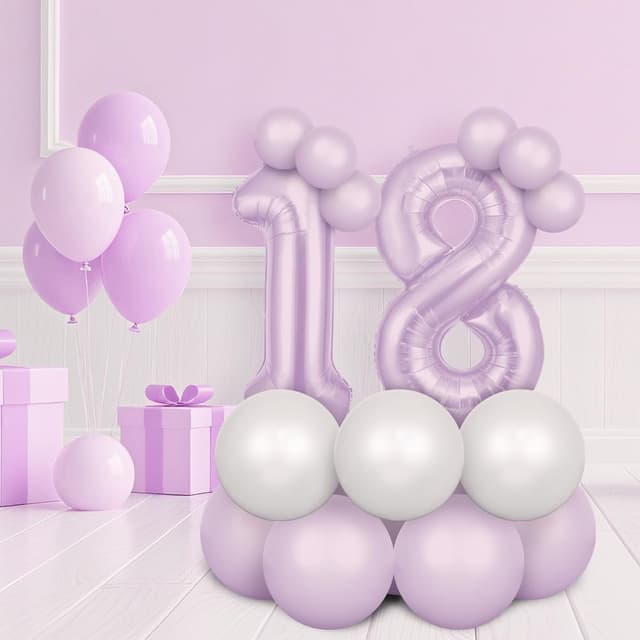 Thumbnail 3 de AOOSU Globo Número 2 Morado 101 cm