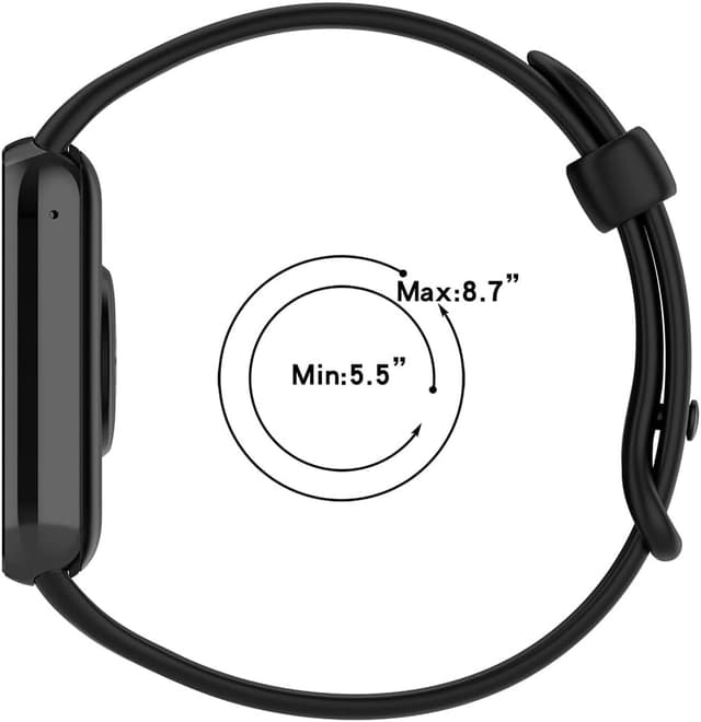 Detalle de BYISYUE Silicone Watch Strap for Redmi Watch 4/5 & Xiaomi Smart Band 8 Pro/9 Pro