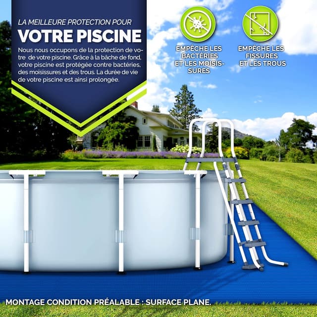 Thumbnail 5 de tillvex Bâche de Sol 250 g/m² pour piscine