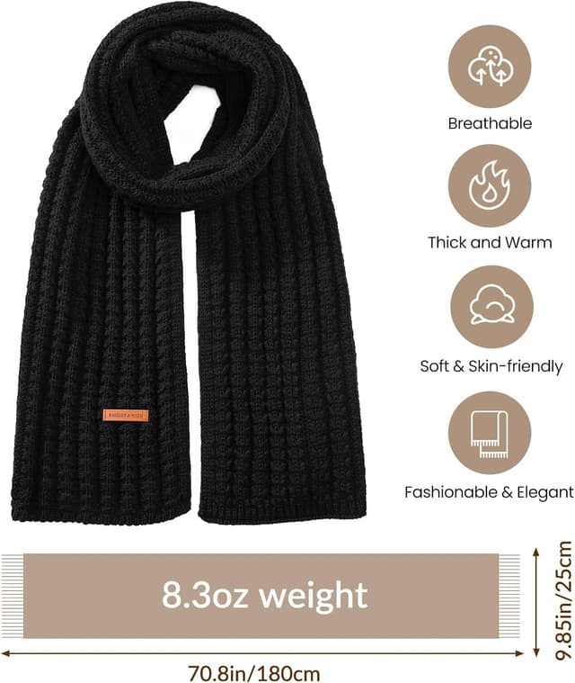 Thumbnail 2 de Trifabricy Scarf Soft Acrylic Winter scarf 🧣