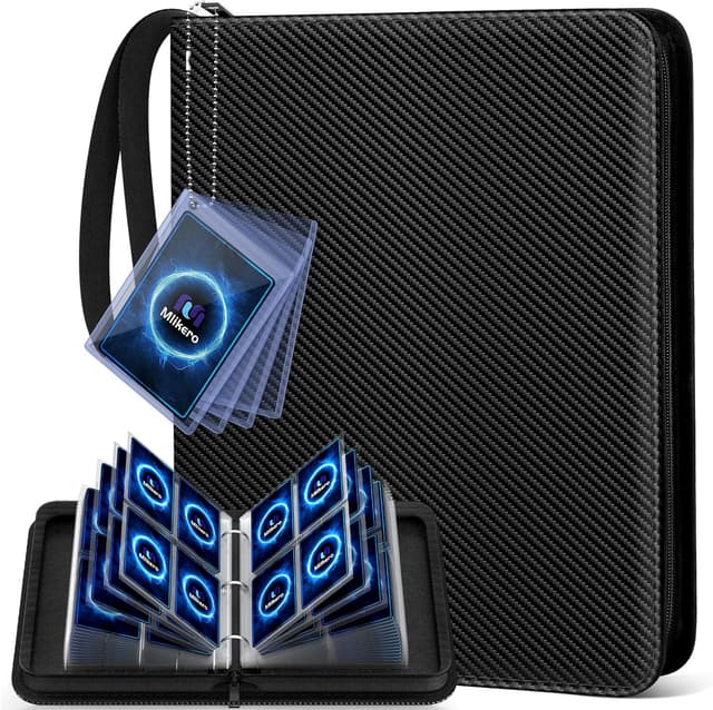 Thumbnail 6 de Mlikero Sammelalbum für Sammelkarten (für 720 Karten, 9 Taschen) – MTG & Fußball-Karten, blau