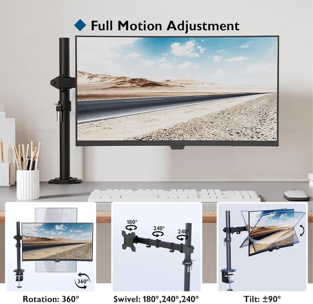 Detalle 2 de BONTEC Supporto monitor da scrivania 13–32" 9 kg 🖥