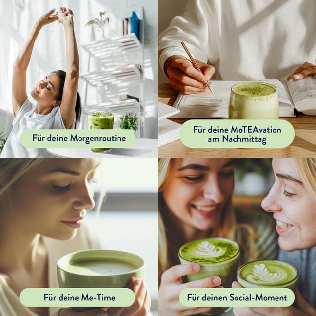 Detalle de Meßmer BIO Matcha (Ceremonial Qualität aus Japan) – fein vermahlenes Grünteepulver, 30 g Dose