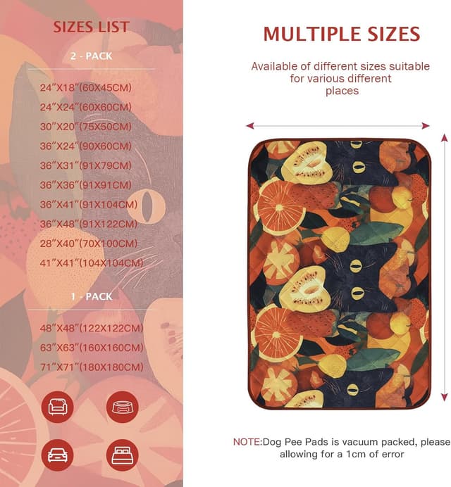 Thumbnail 6 de BVAGSS XH081 tappetini assorbenti per cani 60×60 cm