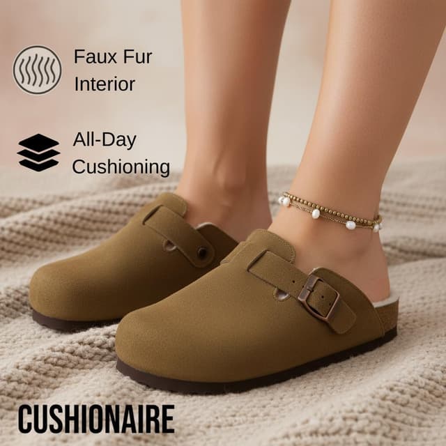 Detalle 2 de CUSHIONAIRE Hana Cork Footbed Clog