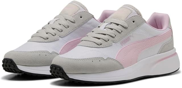 Detalle de PUMA Damen R78 GlanceSneaker – Textiloberteil mit Wildleder-Overlays