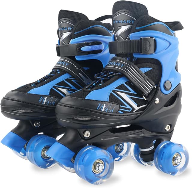 Imagen de LOKJIJI Pattini a rotelle regolabili per bambini blu/rosso en OfertitasTOP