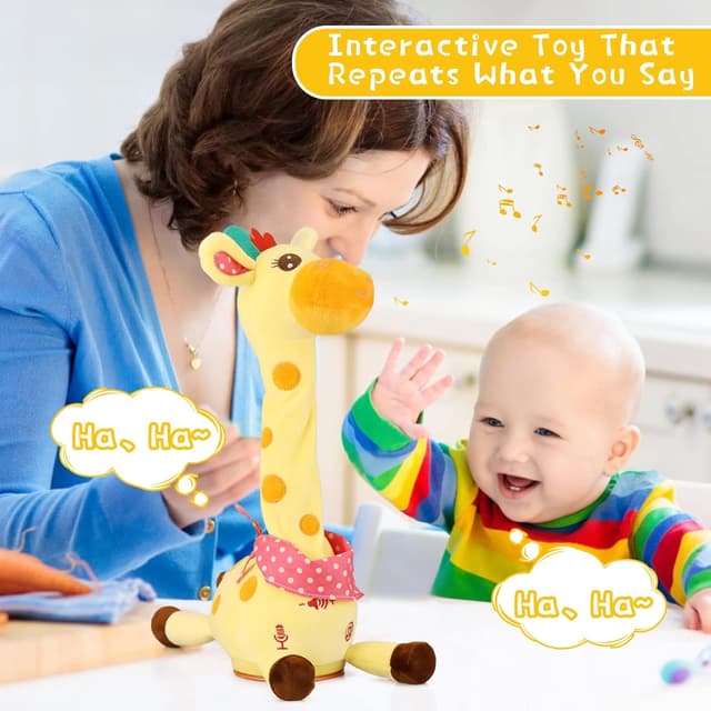 Detalle de Edencomer Singing Dancing Giraffe Toy 12.6 inch