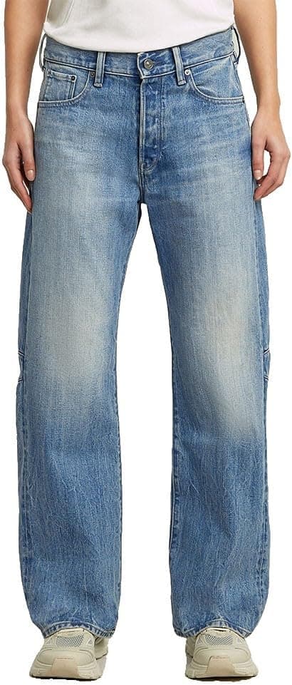 Detalle de G-Star Damen Jeans Bowey 3D Boyfriend Jeans – mit knöpfbarem Hosenschlitz und Nieten-Details