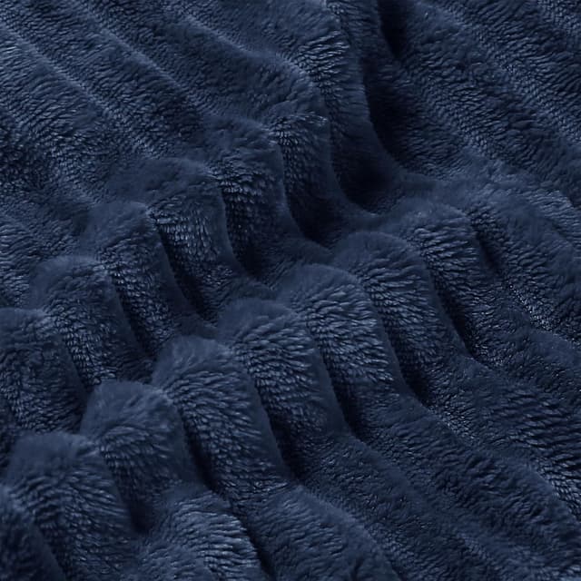 Thumbnail 4 de BEDELITE 50x60 Navy Blue Fleece Throw Blanket ๐