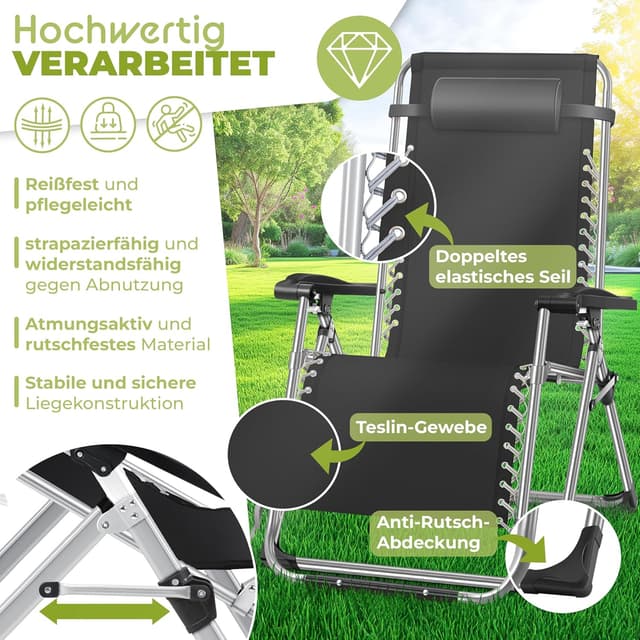 Thumbnail 4 de KESSER Sonnenliege 200 kg belastbar đ