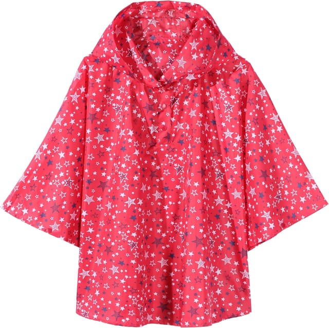 Detalle de QIKADO Regenponcho für Kinder, wasserdicht & faltbar (für 1–12 Jahre)