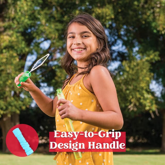 Detalle 2 de JOYIN 24 PCS 14in/37cm Big Bubble Wands (Bulk, 2 Dozen) — big bubble wands for kids’ outdoor play & party bags