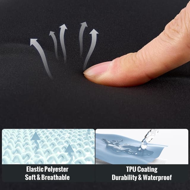 Thumbnail 6 de JetsCush Camping Pillow – Lightweight inflatable travel and camping neck support (Black)