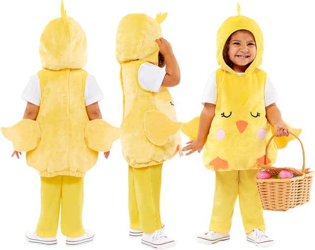 Thumbnail 6 de Kids Easter Chick Plush Tabard Fancy Dress Costume (Age 1–8) by amscan